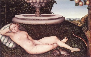 泉のニンフ ルーカス・クラナッハ長老のヌード Oil Paintings